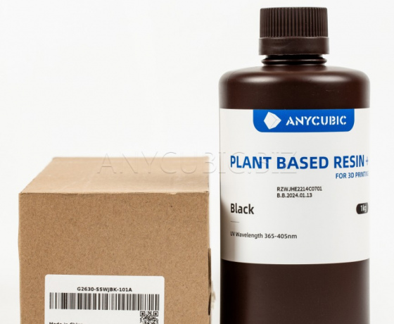 Фото 5 - Чорна Еко Рослинна Фотополімерна смола Anycubic Eco Black 1 кг