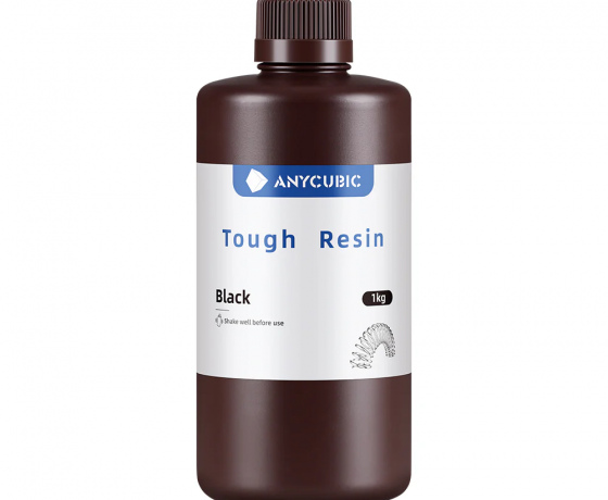 Фото 4 - ЧОРНА Гнучка фотополімерна смола Anycubic Flexible Tough Resin BLACK 1КГ