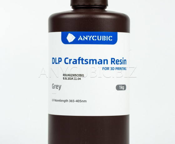 Фото 2 - Фотополімерна смола Anycubic Craftsman Grey (Сіра) 1КГ