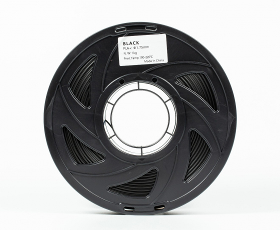 Фото 5 - Чорний PLA Plus (ПЛА плюс) пластик філамент для 3D принтера 1кг, 1.75мм, 330м Filament