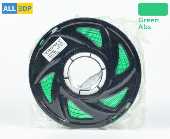 Фото 3 - Зелений ABS філамент (пластик) для 3D принтера 1кг, 1.75мм, 330м Tronxy