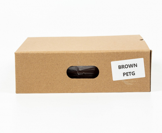 Фото 2 - PETG філамент (пластик) для 3D принтера Коричневий 1кг, 1.75мм, 330м