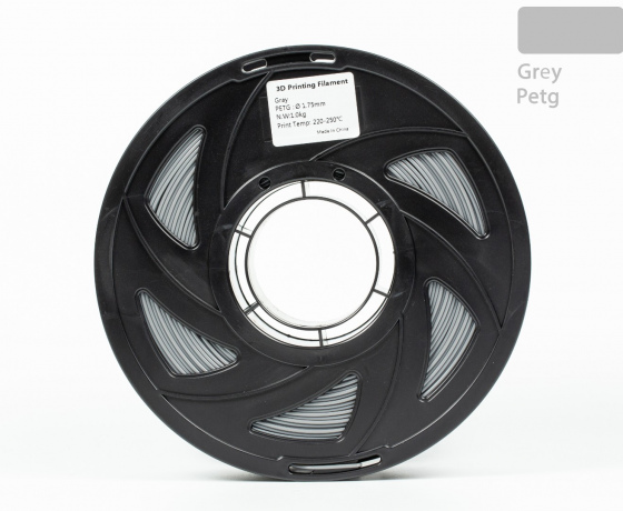Фото 3 - PETG філамент (пластик) для 3D принтера Сірий 1кг, 1.75мм, 330м