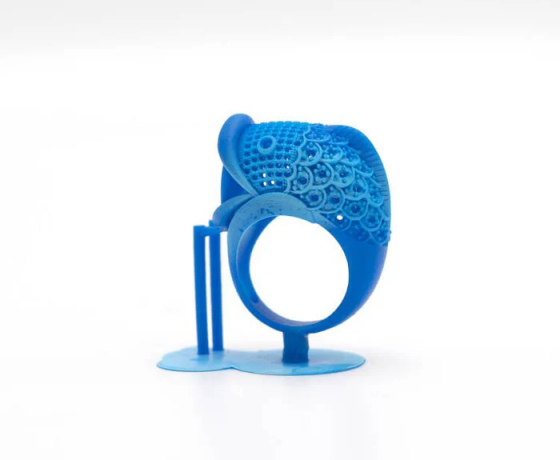 Фото 4 - Литєва фотополімерна смола, що випалюється, Cast TRUE BLUE by Siraya tech 1кг