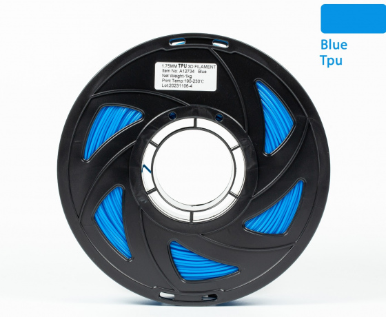 Фото 4 - TPU Filament (пластик) для 3D принтера Синій 1кг, 1.75мм