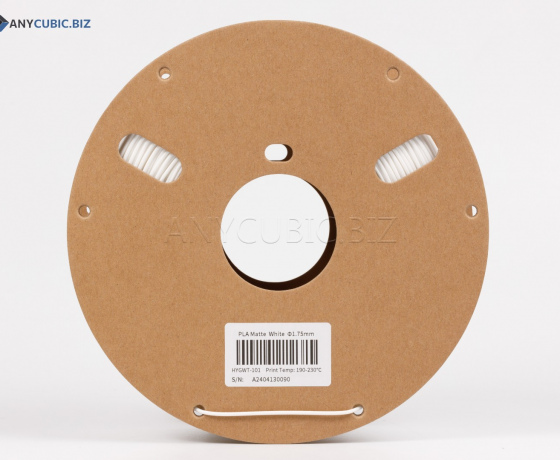 Фото 3 - PLA Матовий Білий Anycubic Ø1,75 мм Вага: 1 кг