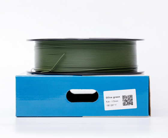 Фото 3 - Хакі Оливково-зелений пла плюс пластик для 3D принтера ✪1кг✪1.75мм Pla plus olive green