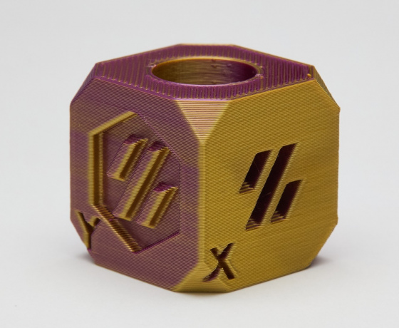 Фото 8 - Пурпурний Золотий Пла Пластик Шовковий | PLA SILK Purple Gold 1кг | 1.75мм | 330м