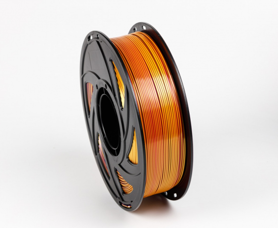 Фото 5 - Червоний Золотий Пурпурний Шовковий Пла Пластик | PLA SILK Red Gold Purple 1кг | 1.75мм | 330м